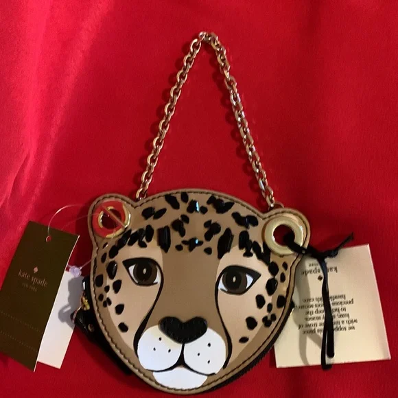Kate Spade NWT Leopard Coin Purse - Picture 4 of 7